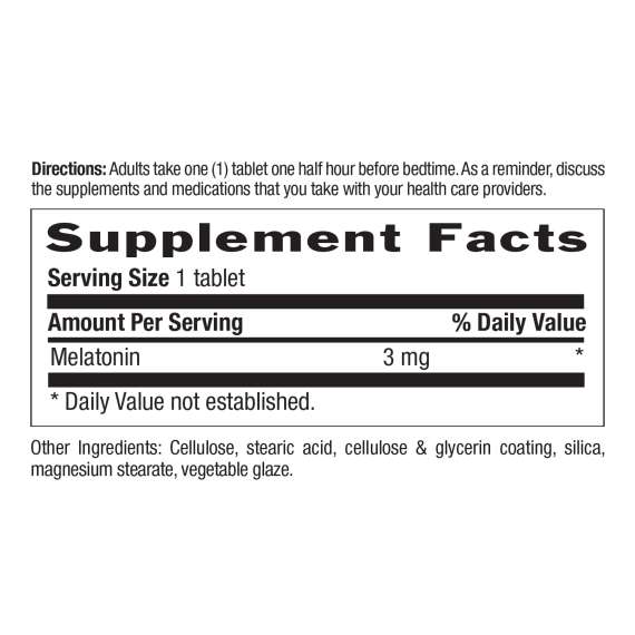 Country Life 3mg Melatonin 90 Tablets Supplement, 2 image