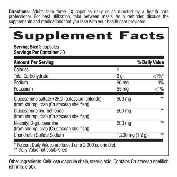 Country Life Glucosamine Chondroitin Formula 90 Capsules Supplement, 2 image
