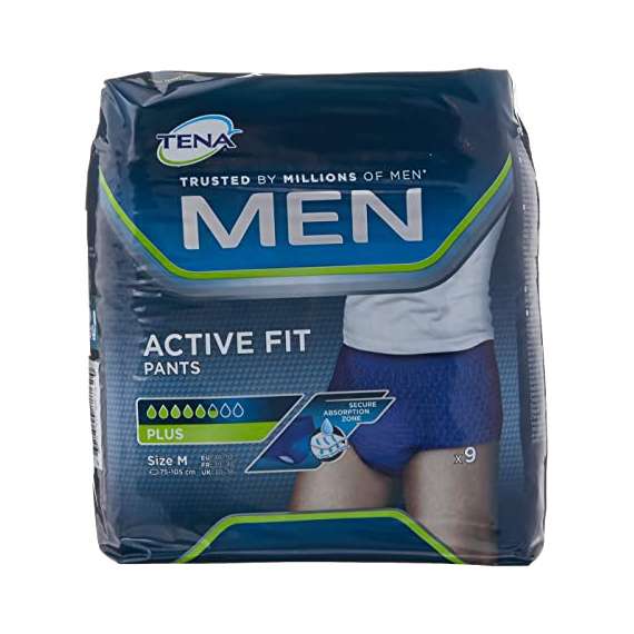 Tena Men Active Fit Medium 9 Pack Adult Pant Diapers