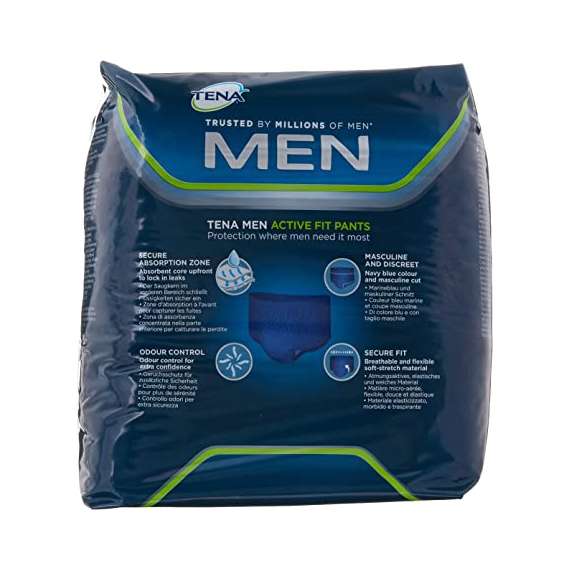 Tena Men Active Fit Medium 9 Pack Adult Pant Diapers, 2 image