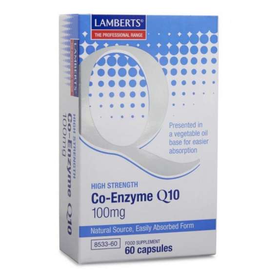 Lamberts 100mg Coenzyme Q10 60 Capsules Supplement
