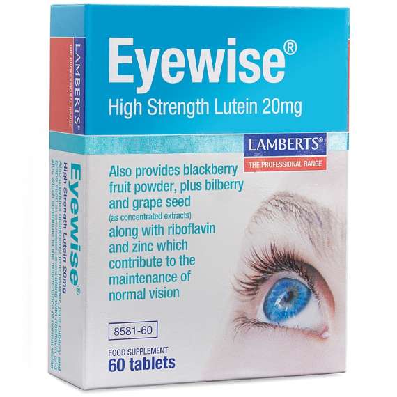 Lamberts 20mg Eyewise High Strength Lutein 60 Tablets Supplement