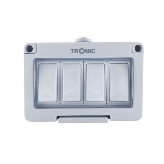 Tronic TR 3142-WP 4 Gang 2 Way Waterproof Switch