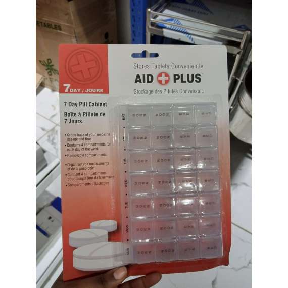 Generic 4 Compartment 7 Day Pill Box