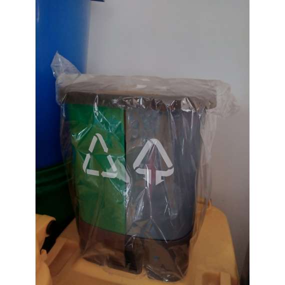 Generic 16Litre Two Compartment Classified Waste Pedal Bin