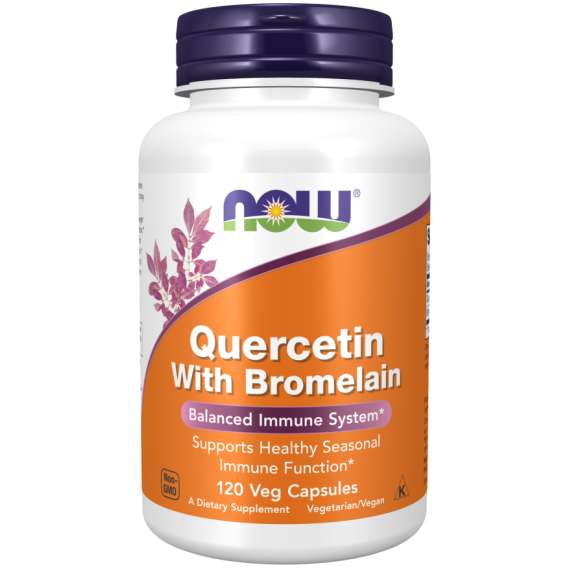 Now Quercetin with Bromelain 120Capsules Supplement