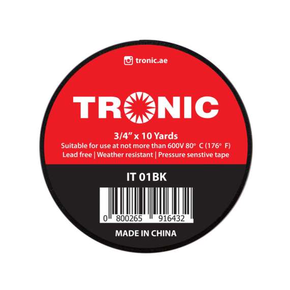 Tronic IT 01BK 3/4 10 Yards Insulation Tape