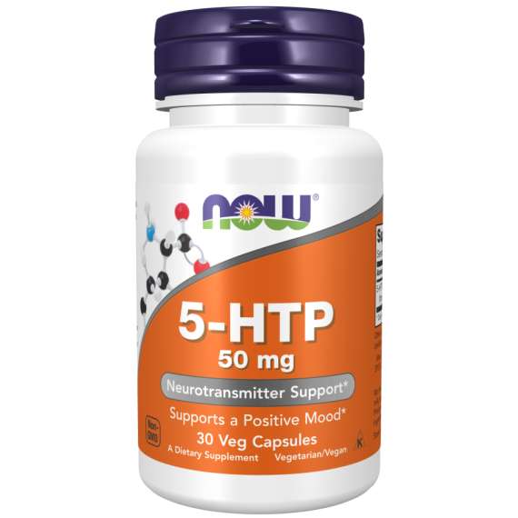 Now 50mg 5HTP 30VegCapsules Supplement