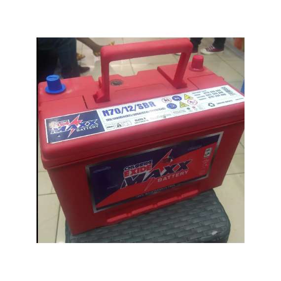 Chloride Exide N70/12/SBR MAXX Flooded and Charged Automotive Battery