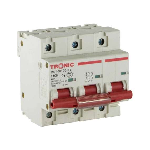 Tronic MC 10K100-03 MCB 100A Triple Pole