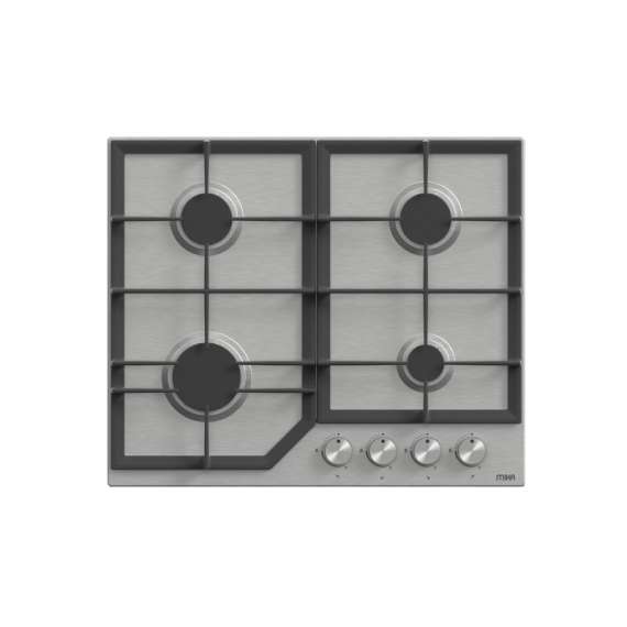 Mika MGH61402FSX 60cm  4 Gas S.S Built In Gas Hob