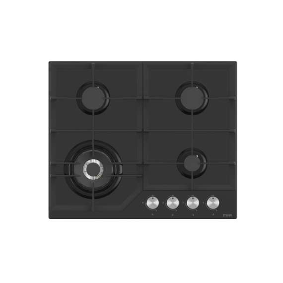 Mika MGH61405FBGW  60cm Glass Built In Gas Hob