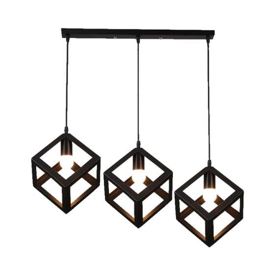Tronic PL 0860-ME-BK Vintage Style Loft Iron Metal Pendant
