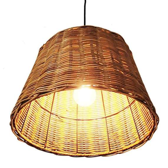 Tronic PL 0914-24-BR Rattan Weave Pendant Lamp, 2 image