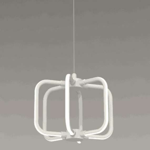 Tronic WH 9026-MD01S-DL Modern Square LED Pendant Light