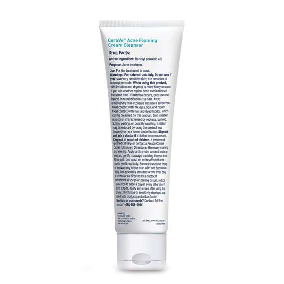Cerave 150ml Acne Foaming Cream Cleanser, 6 image