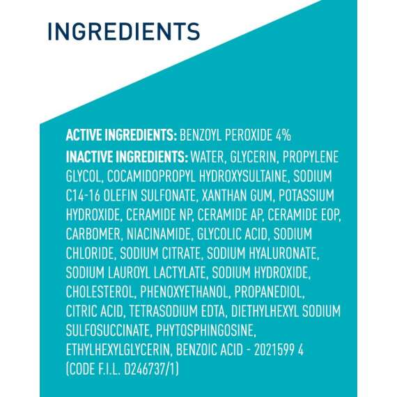 Cerave 150ml Acne Foaming Cream Cleanser, 4 image