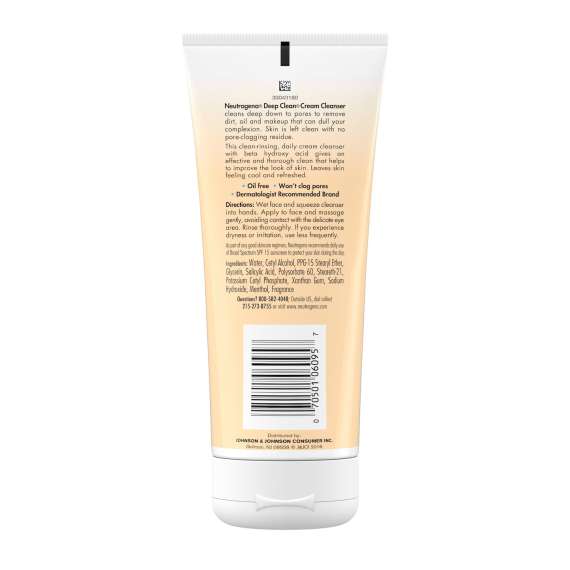 Neutrogena 200g Deep Clean Cream Cleanser, 2 image