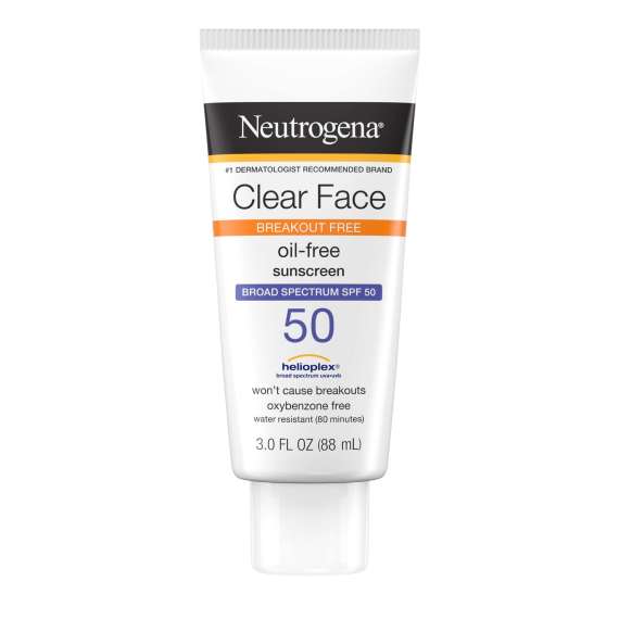 Neutrogena 88ml Clear Face Breakout Broad Spectrum SPF 50 Sunscreen