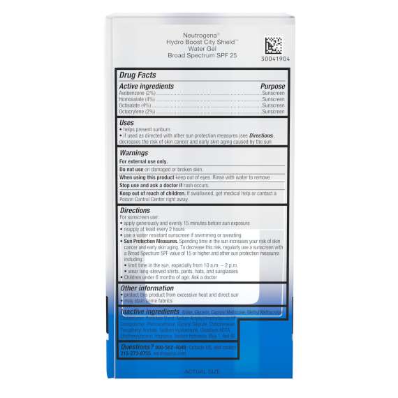 Neutrogena 48g Hydro Boost City Shield™  Water Gel Moisturiser with Broad Spectrum SPF 25, 2 image