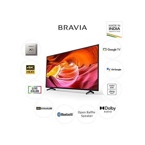 Sony 50X75K 50 Inch 4K Ultra HD Smart LED Google TV, 2 image