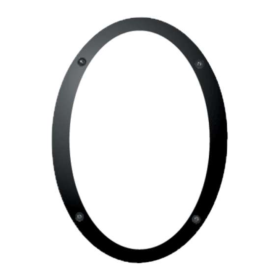Tronic BH J600-B1-BK Oval Bulkhead