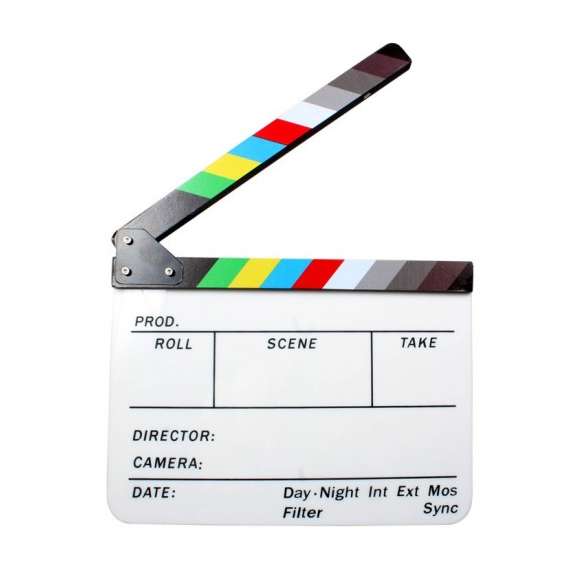 Generic Colored Acrylic Clapper Board Slate
