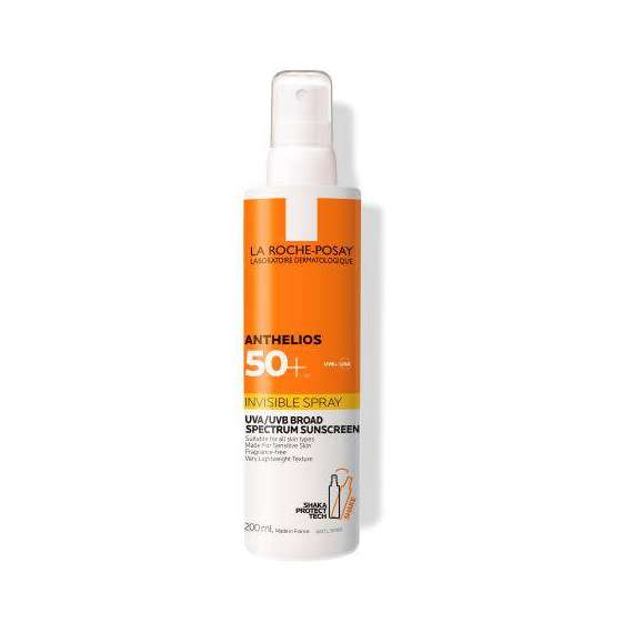 La Roche-Posay 200ml Anthelios SPF 50+ Invisible Sun Protection Spray Sunscreen