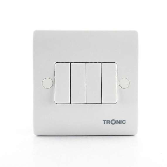 Tronic TRK 5307 Slim 4 Gang 2 Way Switch