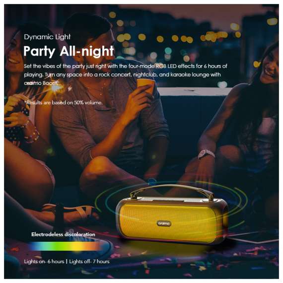 Oraimo Bass Go Boom Portable Bluetooth Speaker, 4 image