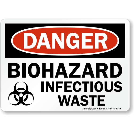 Biohazard Infectious Waste Signage