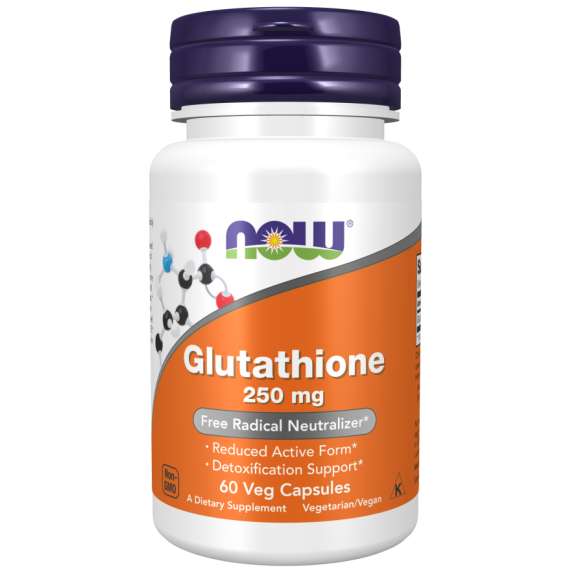Now 250mg Glutathione 60Capsules Supplement