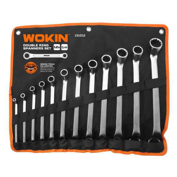 WOKIN 151012 12pcs Double Ring Wrench Set