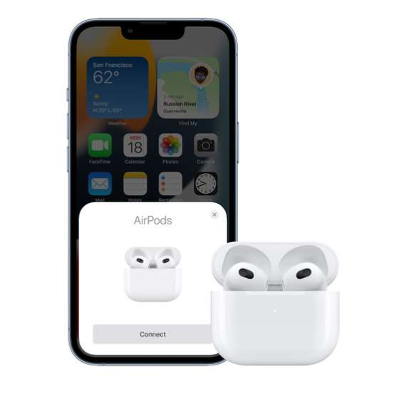 Apple AirPods 3rd Generation Wireless Earphones with Lightning Case, 5 image
