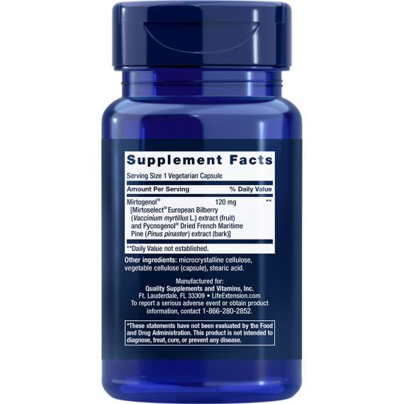 Life Extension Eye Pressure Support with Mirtogenol 30 Caspules, 2 image