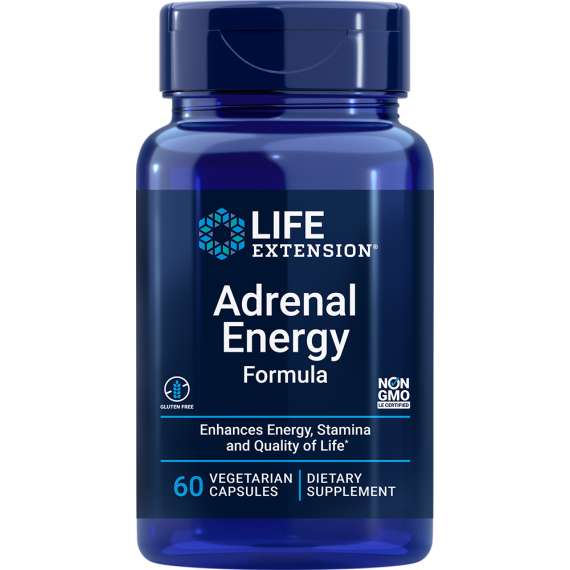 Life Extension Adrenal Energy Formula 60 Capsules