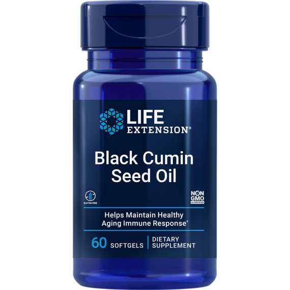 Life Extension Black Cumin Seed Oil 60 Softgels Supplement
