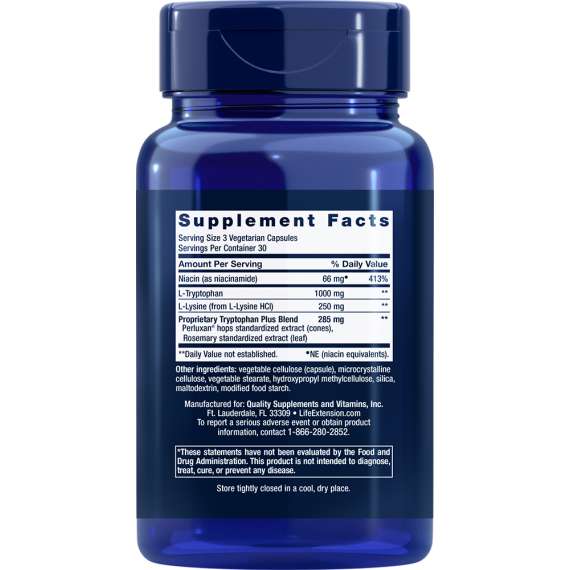 Life Extension Optimized Tryptophan Plus 90 Capsules Supplement, 2 image