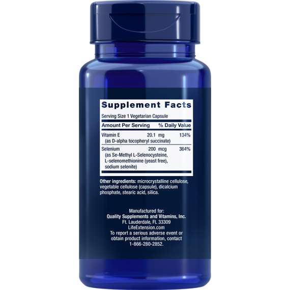 Life Extension 200mcg Super Selenium Complex 100 Capsules, 2 image