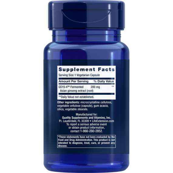 Life Extension Ginseng Energy Boost 30 Capsules, 2 image