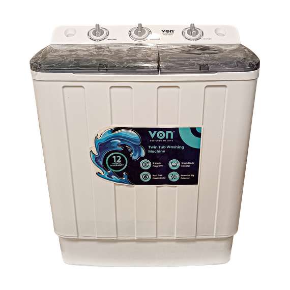 Von VALS-75BWY 7.5Kg Twin Tub Washing Machine