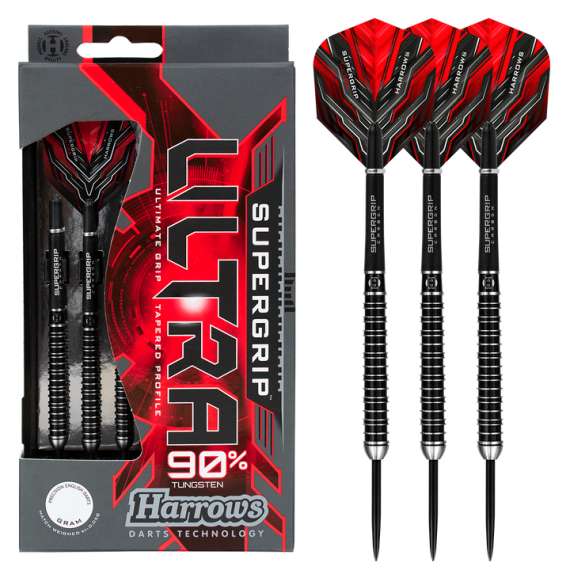 Harrows Supergrip Ultra 90% Tungsten Steel Tip Darts
