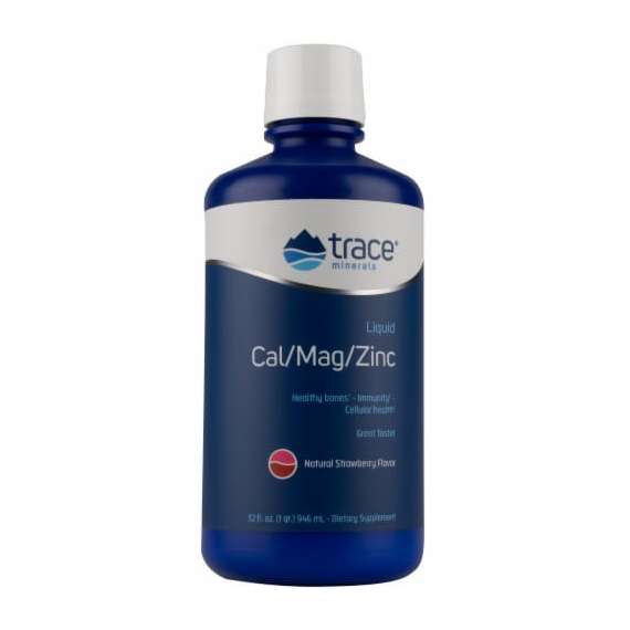 Trace Minerals 473ml CalMagZinc Liquid Supplement