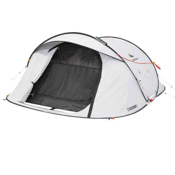 Quechua 2 Seconds  3 Person Fresh & Black Camping Tent, 5 image