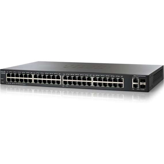 Cisco SF200-48 48-Port 10/100 None POE Ethernet Smart Switch
