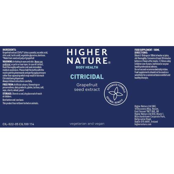 Higher Nature 25ml Citricidal Supplement, 2 image