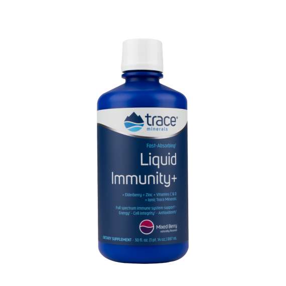 Trace Minerals 887ml Liquid Immunity+ Supplement