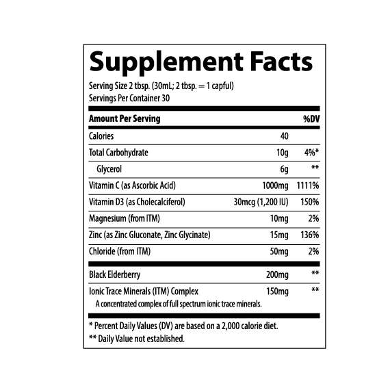 Trace Minerals 887ml Liquid Immunity+ Supplement, 2 image