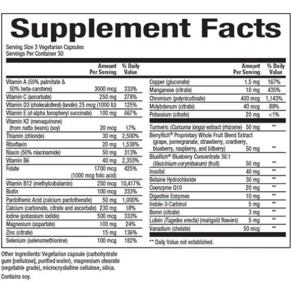 Natural Factors MultiFactors Women's 50+ 90 Vegetarian Capsules, 2 image