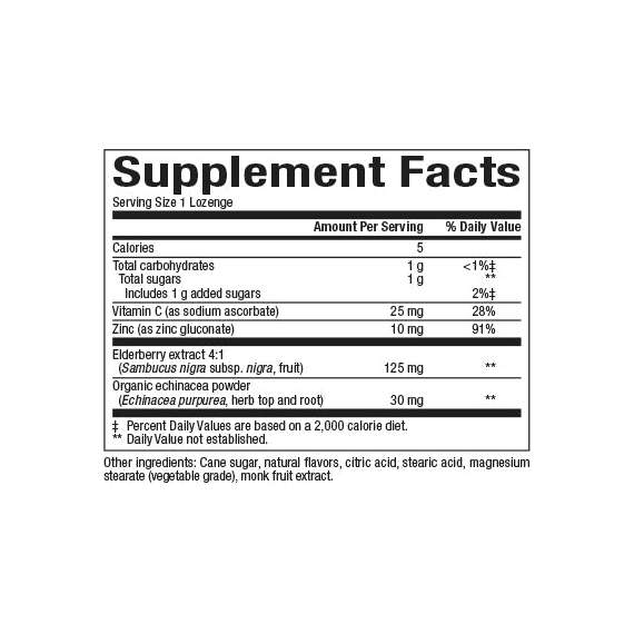 Natural Factors Honey Blossom 60 Zinc Lozenges, 2 image